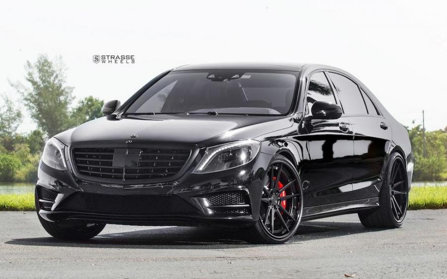 Mercedes-Benz S550 on Strasse Wheels (SV1 Deep Concave FS) '2018